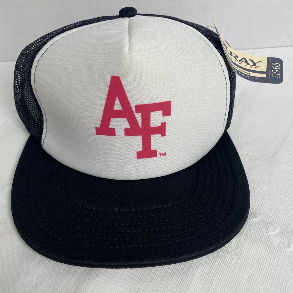Airโ Force Falcons Trucker Hat Ouray Snapback mesh Cap distressed Hot Pink Black